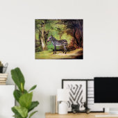 Zebra, kunstwerk van George Stubbs, Poster (Thuiskantoor)