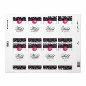 Zebra Lace Makeup Lips Wine Wild at Heart Etiket (Full Sheet)