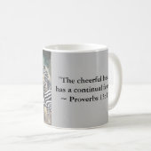 Zebra lachen - Een vrolijk hart Koffiemok (Voorkant rechts)