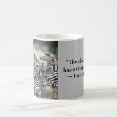 Zebra lachen - Een vrolijk hart Koffiemok (Center)