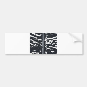 zebra landschap bumpersticker