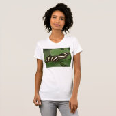 Zebra langwerpige Butterfly T Shirt (Voorkant volledig)