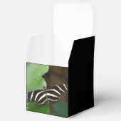 Zebra langwerpige vlinder - Aangepaste vetdoos Bedankdoosjes (Geopend)