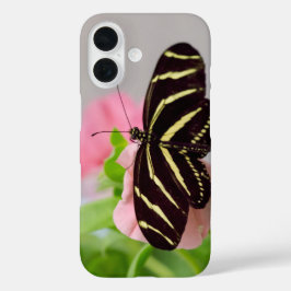 Zebra langwerpvlinder iPhone 16 hoesje