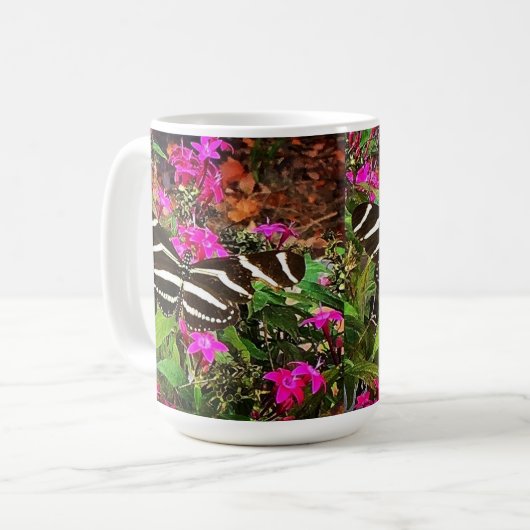 Zebra langwerpvlinder koffiemok (Voorkant links)