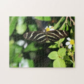Zebra langwerpvlinder legpuzzel (Horizontaal)