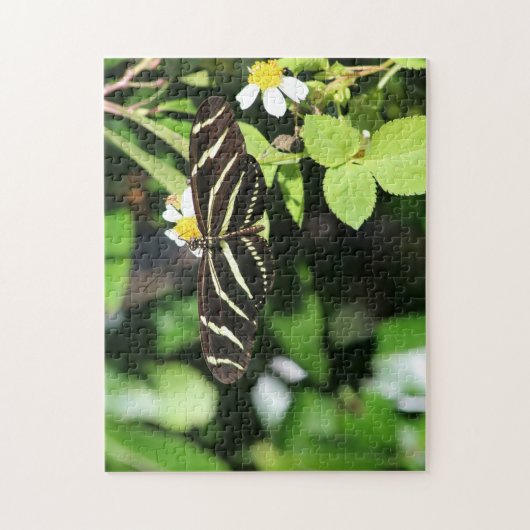 Zebra langwerpvlinder legpuzzel (Verticaal)