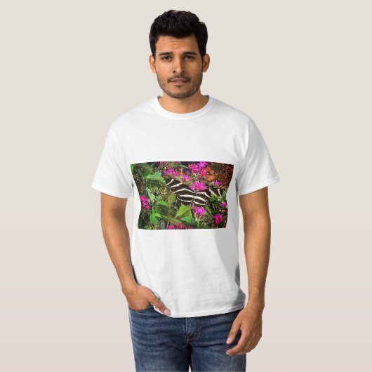 Zebra langwerpvlinder t-shirt (Voorkant volledig)
