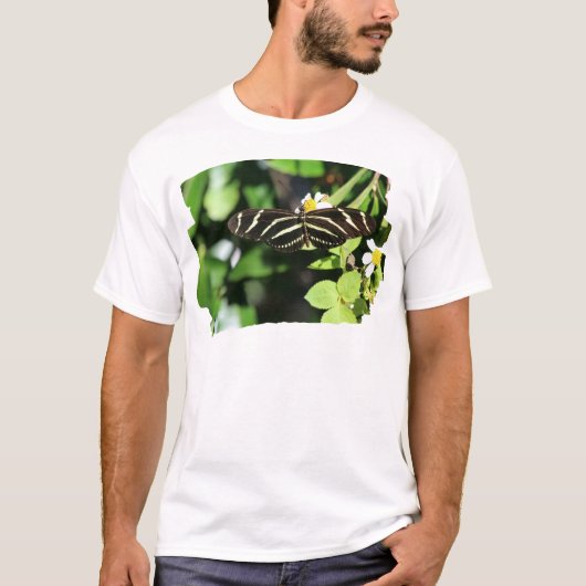 Zebra langwerpvlinder t-shirt (Voorkant)
