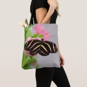 Zebra langwerpvlinder tote bag (Dichtbij)