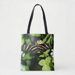 Zebra langwerpvlinder tote bag