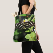 Zebra langwerpvlinder tote bag (Dichtbij)