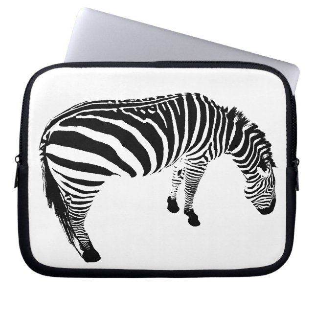 zebra laptop sleeve (Voorkant)