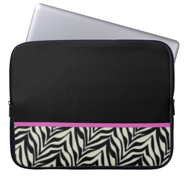 Zebra laptoptas laptop sleeve (Voorkant)