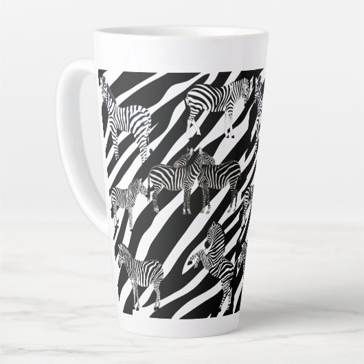 Zebra Latte Mok (Linkerhoek)