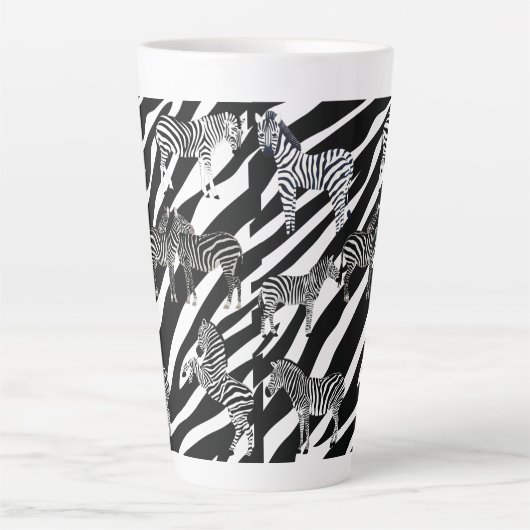 Zebra Latte Mok (Voorkant)