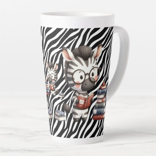 Zebra leesboeken. latte mok (Rechterhoek)
