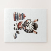 Zebra leesboeken. legpuzzel (Horizontaal)
