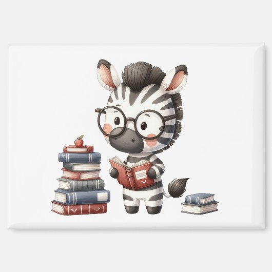 Zebra leesboeken. magneet (Voorkant)