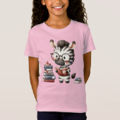 Zebra leesboeken. t-shirt (Voorkant)