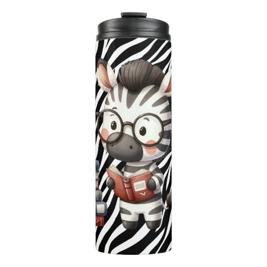 Zebra leesboeken. thermosbeker (Voorkant)