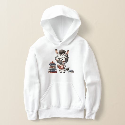 Zebra leest boeken. (Laagn)