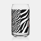 Zebra leest boeken. blikvorm glas (Rechts)