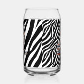 Zebra leest boeken. blikvorm glas (Links)