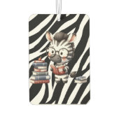 Zebra leest boeken. luchtverfrisser (Achterkant)