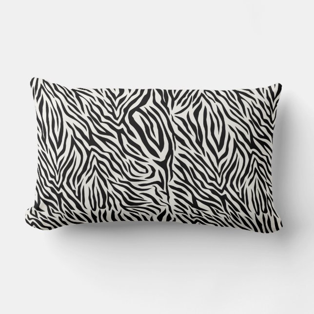 Zebra lendenkussen 33 cm x 53 cm kussen (Voorkant)
