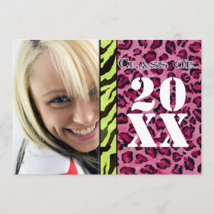 Zebra Leopard Print, Afstuderen aankondiging