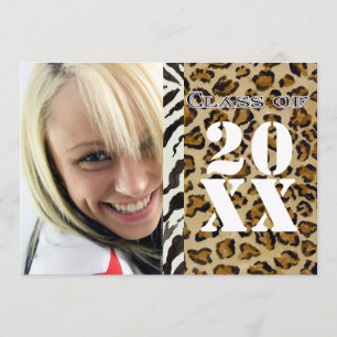 Zebra Leopard Print, Afstuderen aankondiging