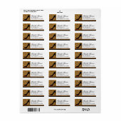 Zebra Leopard Stiletto Party Etiket (Full Sheet)