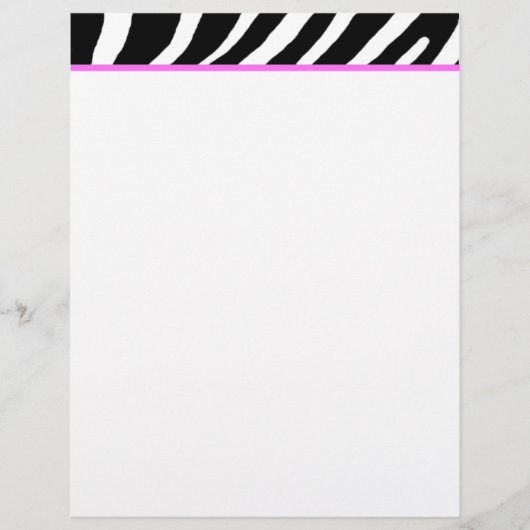 Zebra Letterhead (Voorkant)