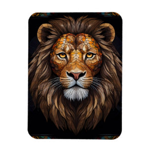 Zebra Levendig Mozaïek Magneet