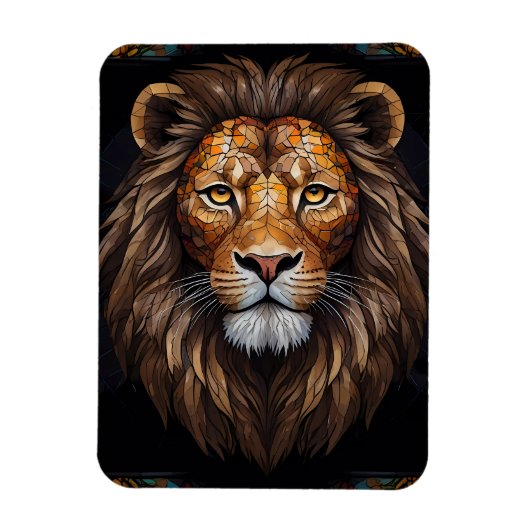 Zebra Levendig Mozaïek Magneet (Verticaal)