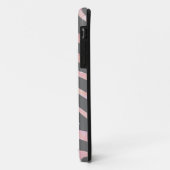 Zebra Licht grijs en roze afdrukken Case-Mate iPhone Case (Achterkant/links)