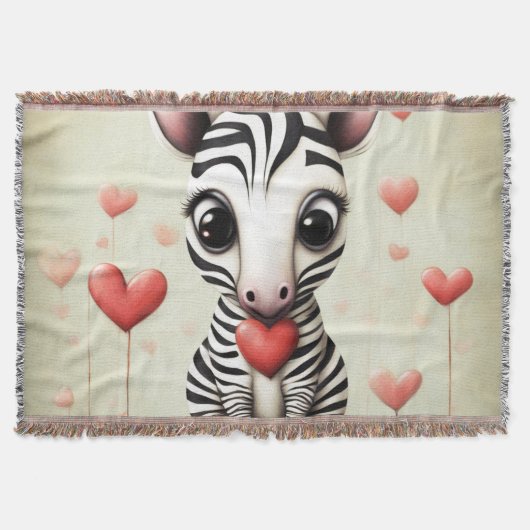 Zebra Liefde 1 Deken (Voorkant)