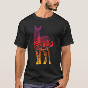 Zebra Liefde Wilde Paard Zebra Zonsopgang Strand T-shirt