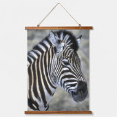 Zebra Liefhebbers Art douchegordijn Hangend Wandkleed (Voorkant)
