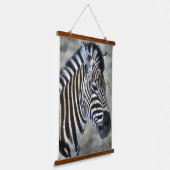 Zebra Liefhebbers Art douchegordijn Hangend Wandkleed (Gebogen)