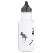 Zebra Liefhebbers Waterfles (Links)