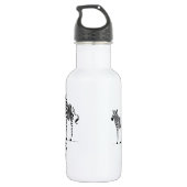 Zebra Liefhebbers Waterfles (Achterkant)