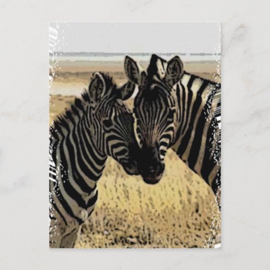 ZEBRA LIEFT BRIEFKAART (Voorkant)
