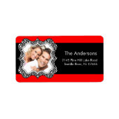 Zebra Lijst VAN UW KLEUR- & FOTOadreslabel Etiket (Voorkant)