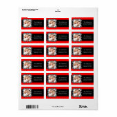 Zebra Lijst VAN UW KLEUR- & FOTOadreslabel Etiket (Full Sheet)