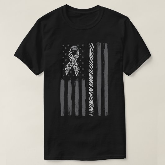 Zebra lint markeren kankerverwekkende stof T- T-shirt (Design voorkant)