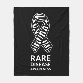 Zebra lintbewustzijn Zelden voorkomende ziekte Min Fleece Deken