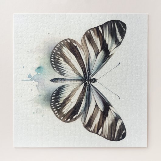 Zebra Longwing Butterfly AREF281 - Watercolor Legpuzzel (Horizontaal)