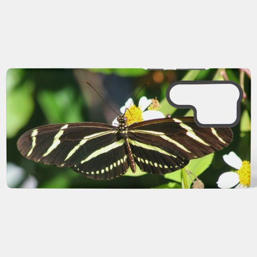 Zebra Longwing Butterfly Samsung Galaxy Hoesje (Achterkant horizontaal)
